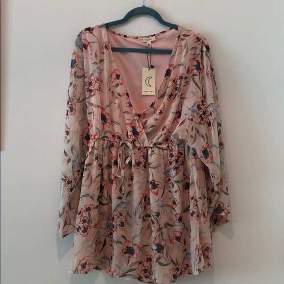 Crescent Pants - Crescent floral romper size L